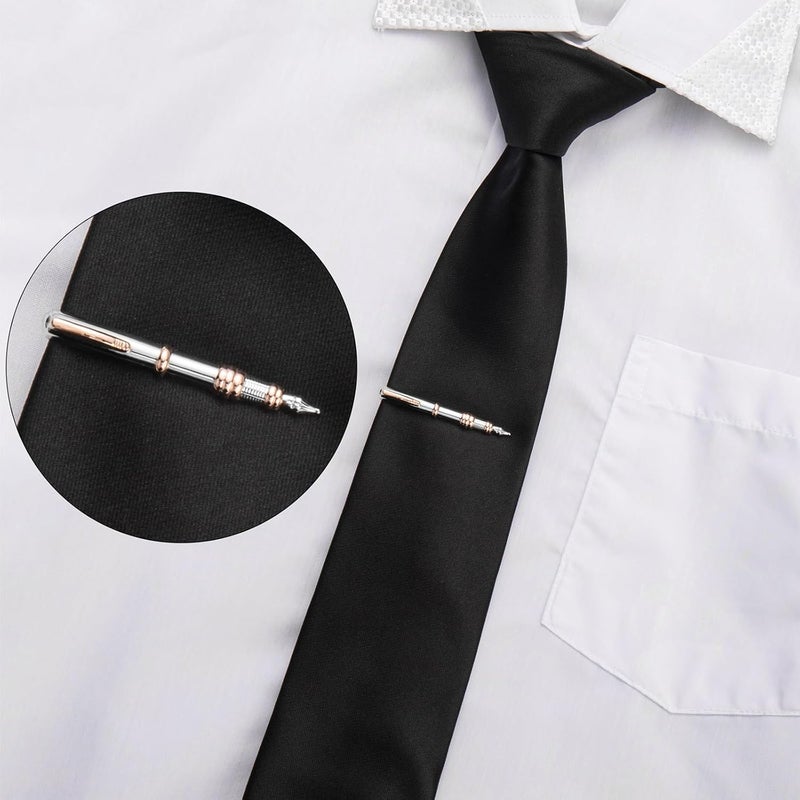 HAWSON 2/2.2 Inch Various Tie Clips for Men Unique, Personalized Novelty Tie Bars Pins Tacks, Funny Theme Wedding Holiday Gifts for Husband Groomsmens - Image 3